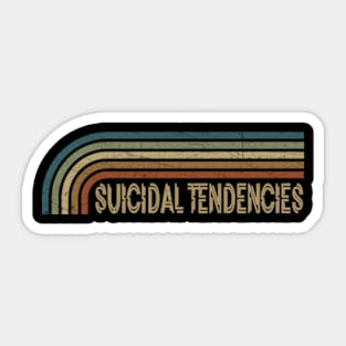 Suicidal Tendencies Retro Stripes Sticker